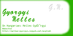 gyorgyi melles business card